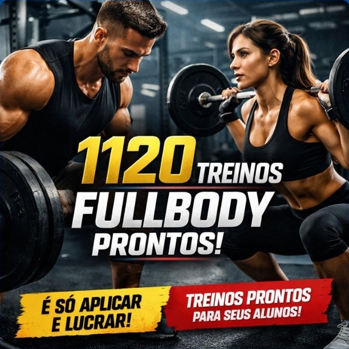 1120 Treinos Full Body –Treinar corpo todo com Dumbbells, Barra e Peso Corporal - Produtos Kiwify no SeuGrupo