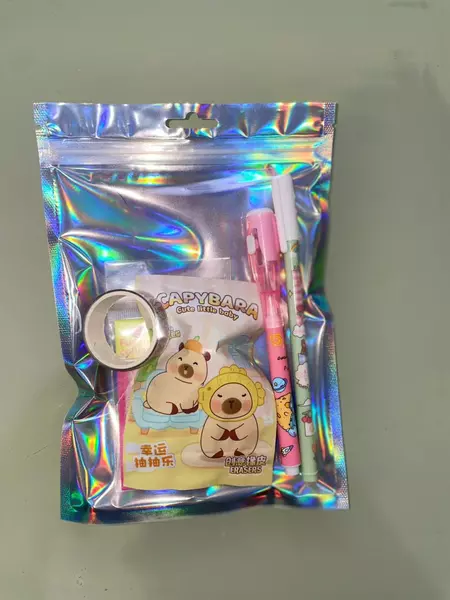 Kit Papelaria Fofa Capivara – Caneta Invisível + Bloquinho + Borracha + Acessórios - grupo de Shopee no SeuGrupo