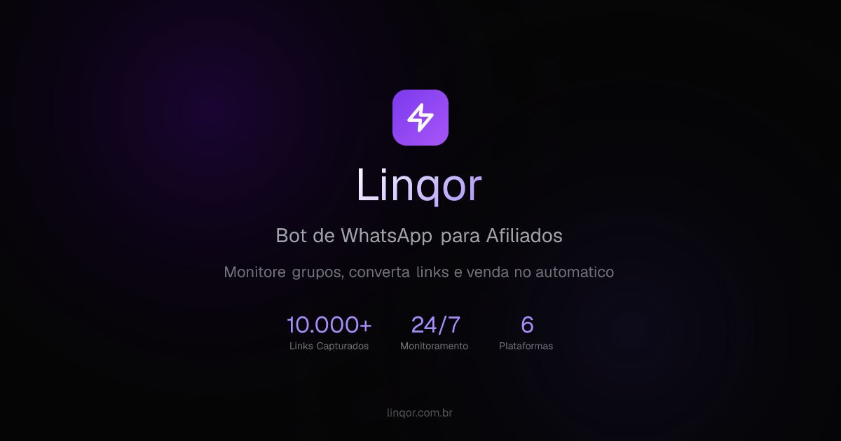 Linqor — Infraestrutura de automação para operações afiliadas - Sites no SeuGrupo