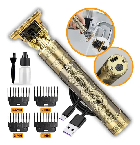 Maquina Maquininha De Cortar Cabelo Barbeador Eletrico Aparador De Pelos Acabamento Dragão Buda Profissional Dourado 127/220v - grupo de Mercado Livre no SeuGrupo